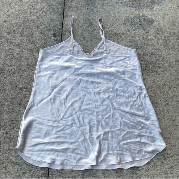 Cream Chemise with Spaghetti Straps and Flowy Silhouette - Picture 2 of 3